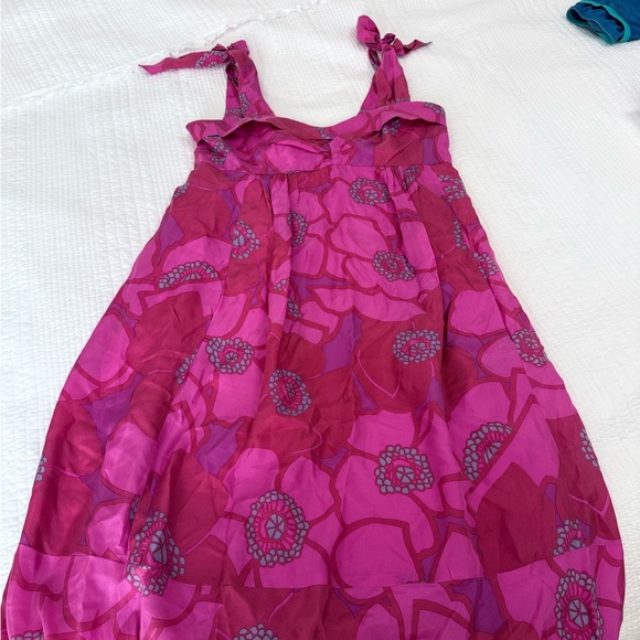 Marc Jacobs - Pink, Red, Purple & Blue Floral Silk Dress - Picture 4 of 5